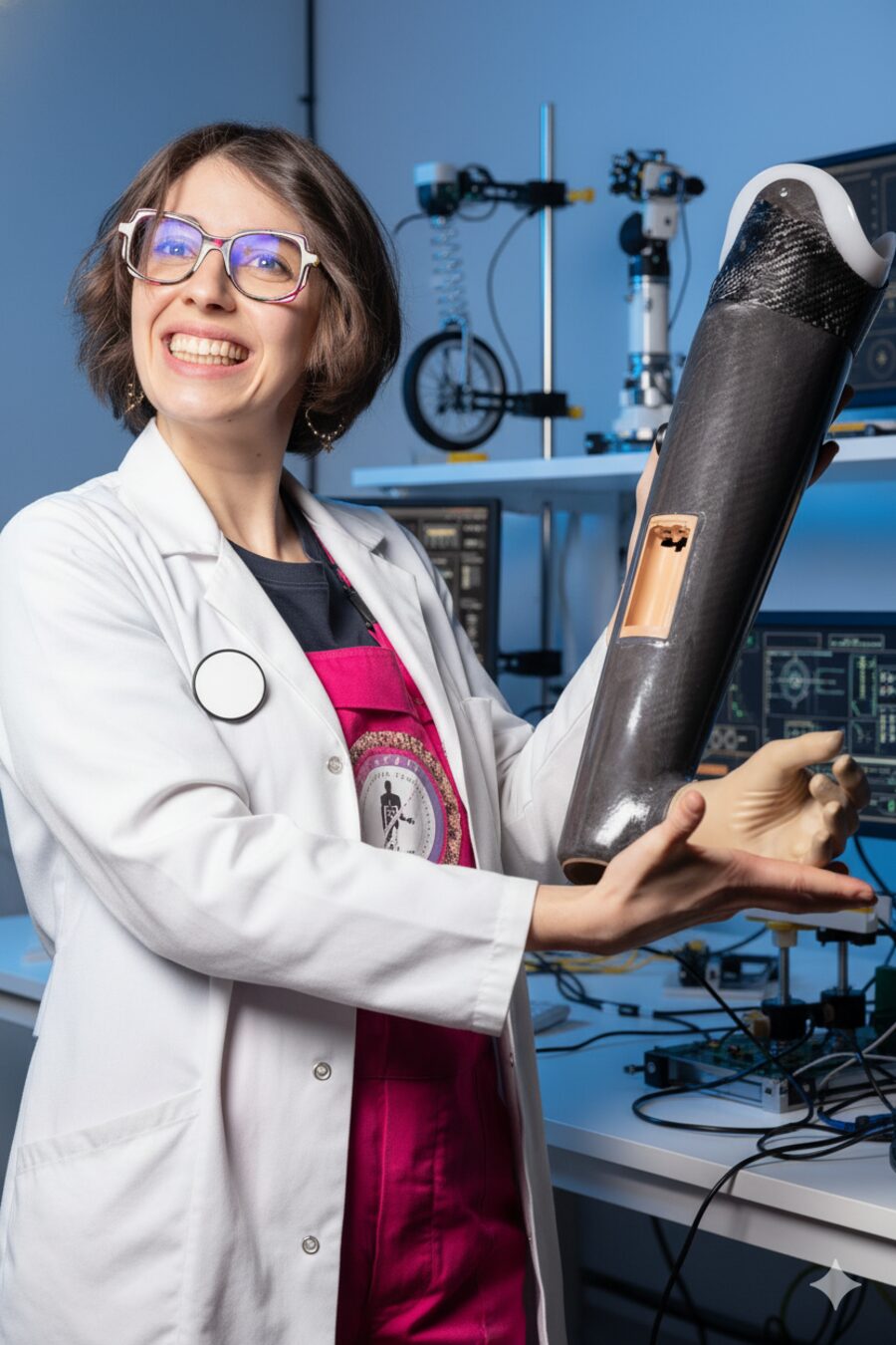 Praticien de l'Institut Patate en blouse, dans la clinique